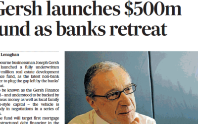 Gersh launches $500m fund as banks retreat